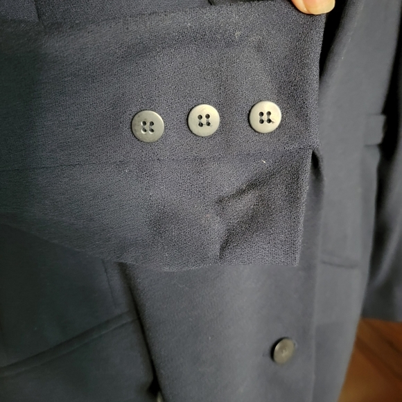 NWT Vintage Anne Klein II, Oversized 100%Wool knee length breasted Coat 90s Y2K - Picture 10 of 14